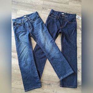 2 pairs of Boys jeans, new, blue jeans, size 8